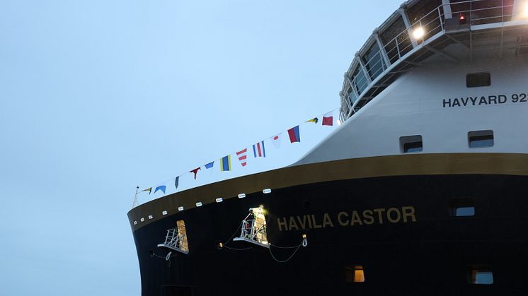 Havila Castor at quay