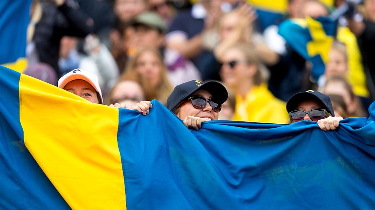 Svenska truppen är redo att försvara de blågula färgerna på andra sidan Atlanten. Foto:  Claes Jakobsson.