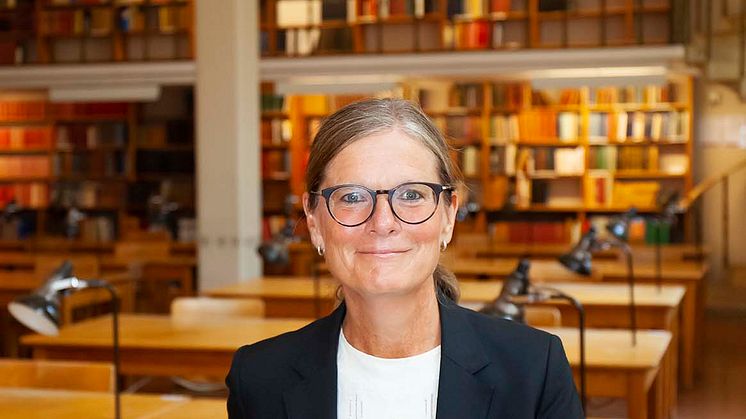 Johanna Hansson, tillträdande överbibliotekarie för Uppsala universitetsbibliotek. Foto: Jens Gustavsson