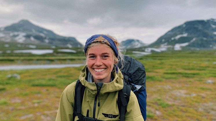 Johanna Jacobson är ny projektutvecklare på Alight. Hon trivs på havet och i naturen, och bilden är från när hon besteg Kebnekaise förra året.
