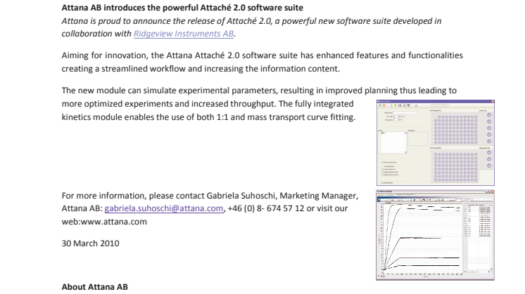 Attana AB launches new software suite