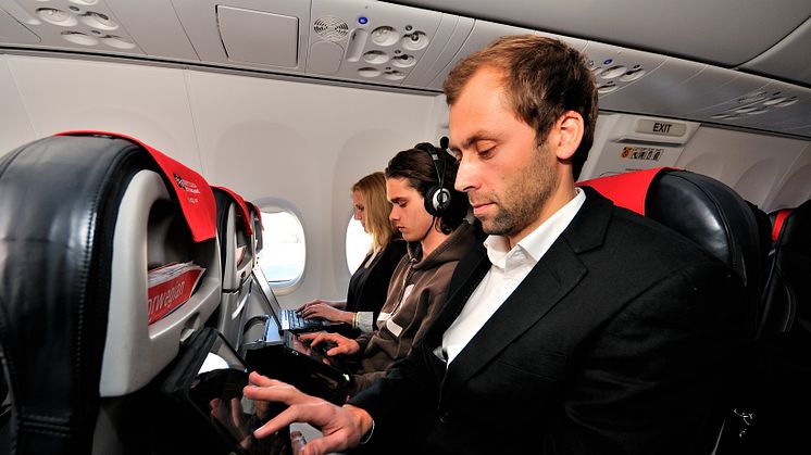 Norwegian first airline in Europe to offer in-flight movie and TV rentals 