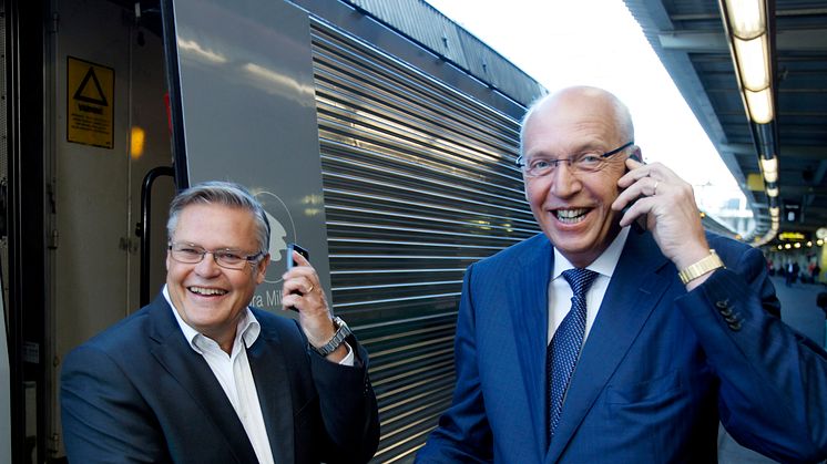 Sveriges resenärer får internet i expressfart: SJ och Telia inleder 4G-samarbete