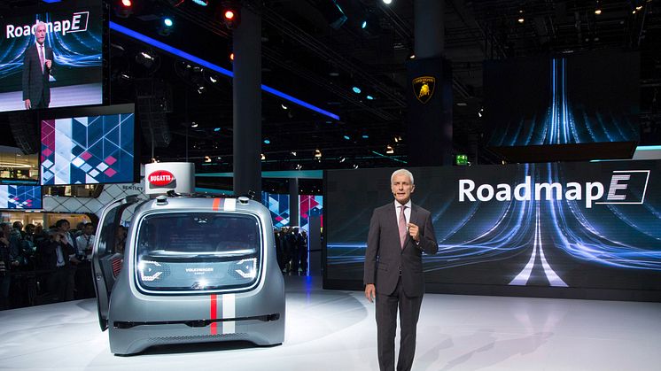Volkswagen-koncernen lanserar "Roadmap E" – fordonsindustrins mest omfattande satsning på eldrift