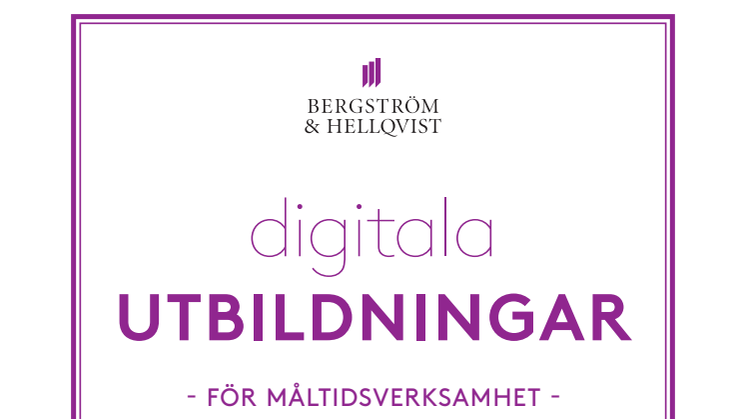 Digitala utbildningar för måltidsverksamhet 