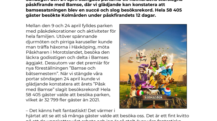 Besöksrekord för påsk med Bamse på Kolmården.pdf