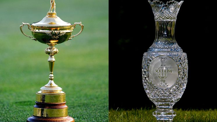 Ryder Cup Trophy and Solheim Cup Trophy