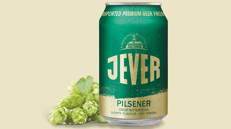 Jever Pilsener – klassisk tysk pilsner med humlekaraktär lanseras på burk på Systembolaget