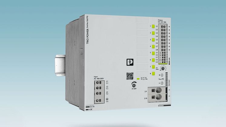 trømforsyningen Trio Power med integrert elektronisk automatsikring fra Phoenix Contact finnes nå også som 3-faset variant.