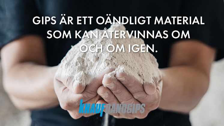 Knauf Danogips & Collecct i samarbete för att återanvända gipsspill