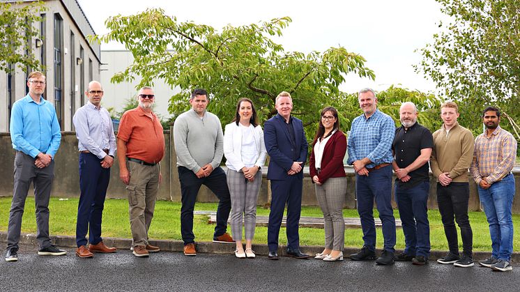 A few members of the SL Controls team - CEO Keith Moran is 6th from the left.