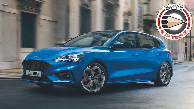 Ford Focus nomineret til Årets Bil i Danmark 2019