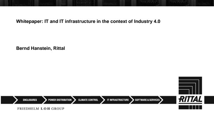 White paper - IT infrastructure in the context of Industry 4.0