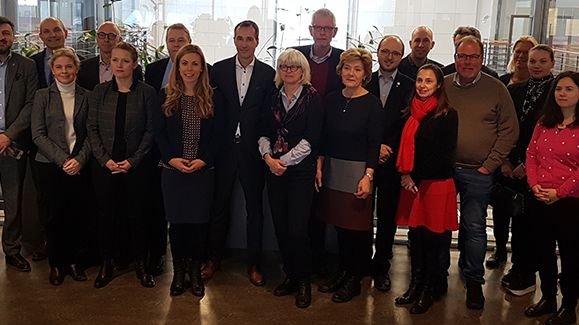 Trafikutskottet på besök hos Green Cargo i Hallsberg