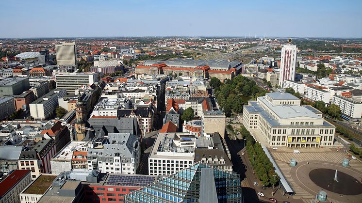 Leipzig - Blick über die Innenstadt