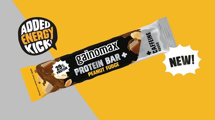 Uutuus Gainomax Peanut Fudge + caffeine patukka