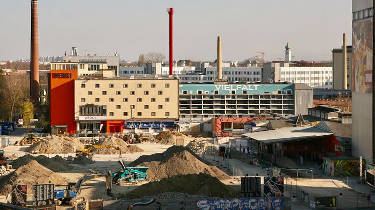 Blick auf das Werksviertel München