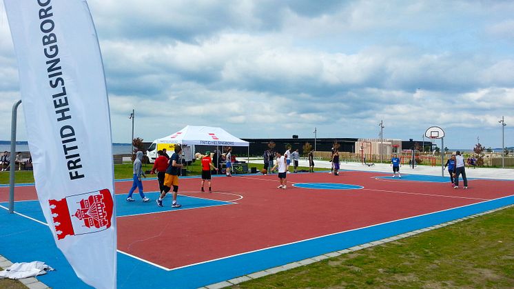 För andra året i rad spelas Streetbasketturneringen på Gröningen/fria bad i Helsingborg