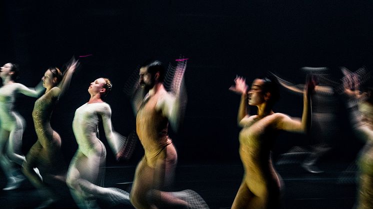 One of the images from "Stillness thru movement" – photographed by Anton Corbijn at Sadler's Wells in London, May 2023.