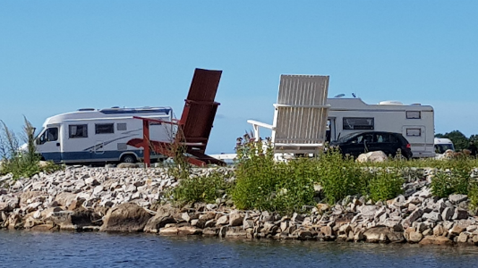Ställplatser för husbilar på Ronneby Marina