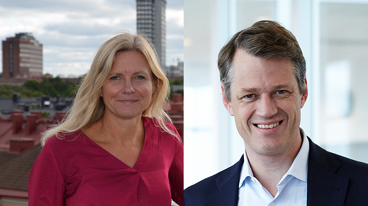 Helena Lustig, försäljningschef och Anders Fryxell, vd på Azets Insight AB.
