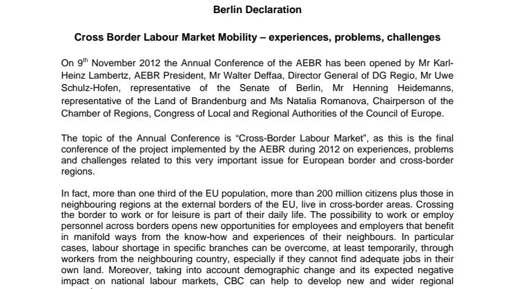 Berlin Declaration