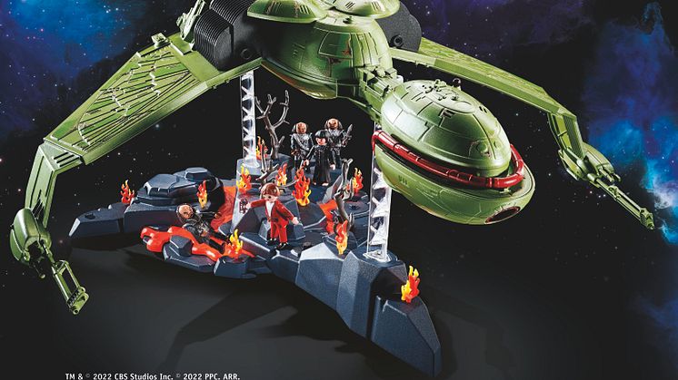 Ab Oktober erweitert der klingonische Bird-of-Prey das PLAYMOBIL Star Trek-Universum und nimmt alle Fans mit auf eine Reise durch die Zeit.