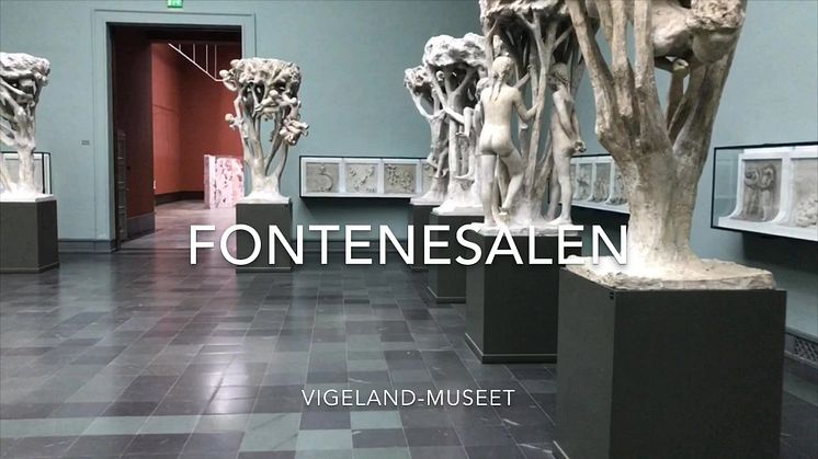 Kort film fra Fontenesalen i Vigeland-museet