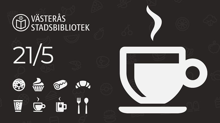 Den 21 maj öppnar åter ett  café på biblioteket.