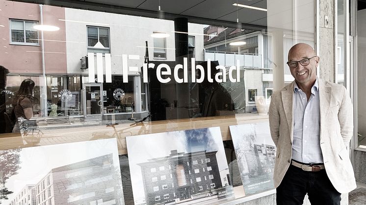 Donald Isaksson är nytillträdd kontorschef för Fredblad i Varberg.