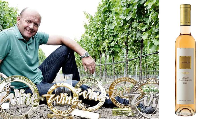Tillfällig lansering idag 8 juli av Tschida Eiswein Blaufränkisch 2020