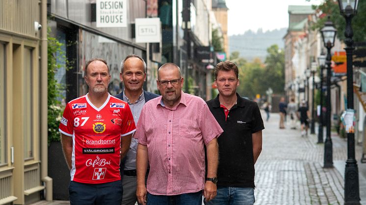 Dan Nordlöf, JIK, Marcus Axelsson, Destination Jönköping, Roger Ödebrink och Stefan Franzén, Smålands Innebandyförbund 