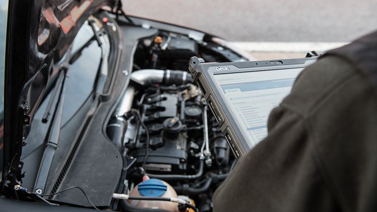 Notebooks und Tablets von Getac: Modernste Technologie für die Automobil-Industrie, ob in Produktion oder Werkstatt     Bild: Getac