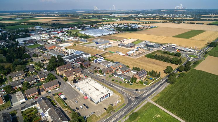 Luftbild vom Gewerbegebiet in Elsdorf. (Quelle: Stadt Elsdorf)