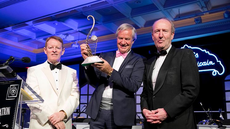 Norwegian CEO Bjorn Kjos with Irish Aviation Authority Chief Executive Eamonn Brennan (left) and Irish Minister for Transport Shane Ross (right)