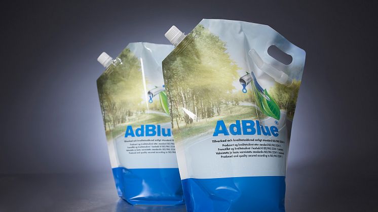 AdBlue®, nyt myös 4 litran pussissa!