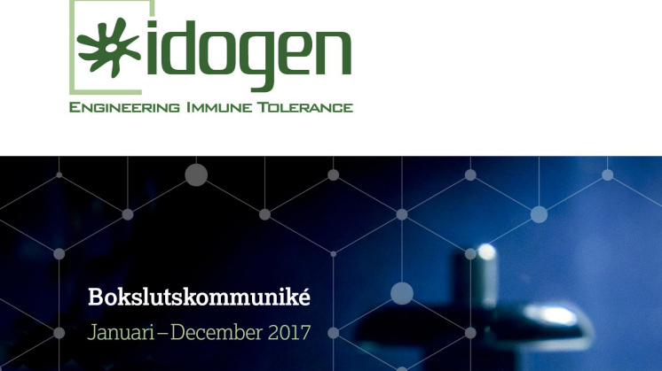 Bokslutskommuniké 1 Januari - 31 December 2017