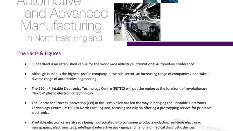 Bilindustrin och avancerad tillverkning i nordöstra England