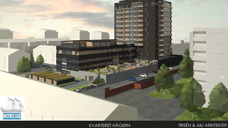 Kvarteret Hägern i Luleå. Byggherre: Galären. Foto/Bild: Tirsén & Aili Arkitekter