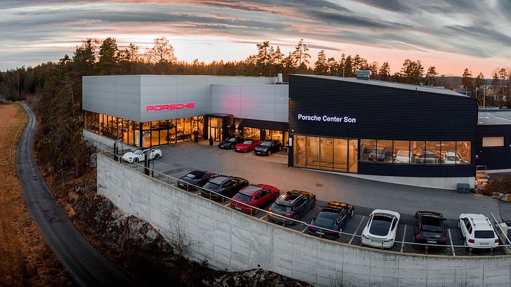 Hedin Performance Cars erhöht seine Beteiligung am Porsche Center Son, Norwegen.