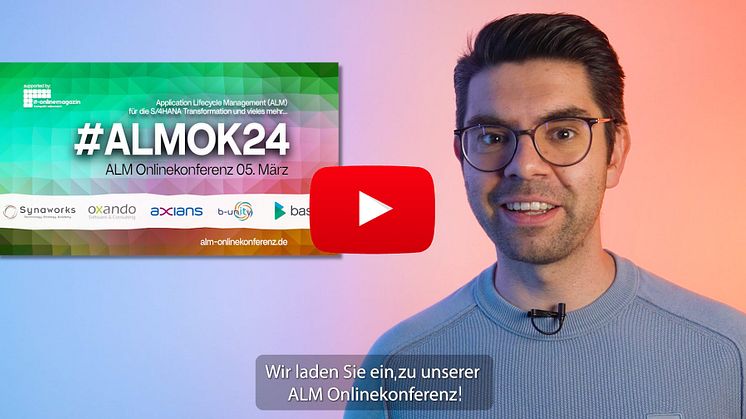 Bei der #ALMOK24 am 5. März (9-17 Uhr) gibt Synaworks gemeinsam mit seinen ALM Partnern exklusive Einblicke, wie SAP-Kunden mithilfe eines ganzheitlichen ALM-Ansatzes ihre SAP S/4HANA-Transformation erfolgreich umsetzen können.