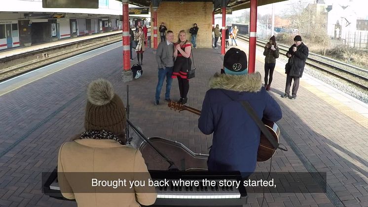 Loved-up Virgin Trains helps customer pop the question with a sweet serenade