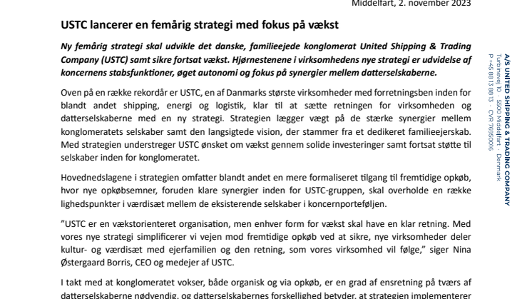 USTC lancerer første femårsstrategi_PRESSEMEDDELELSE.pdf