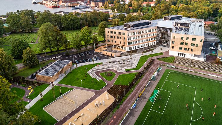 Nye Horten vgs. Foto: LINK arkitektur / Hundven Clements photography.