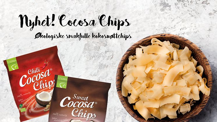 Nyhet fra Cocosa – økologiske smakfulle kokosnøttchips!