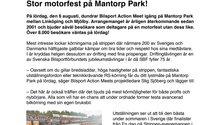 Stor motorfest på Mantorp Park!