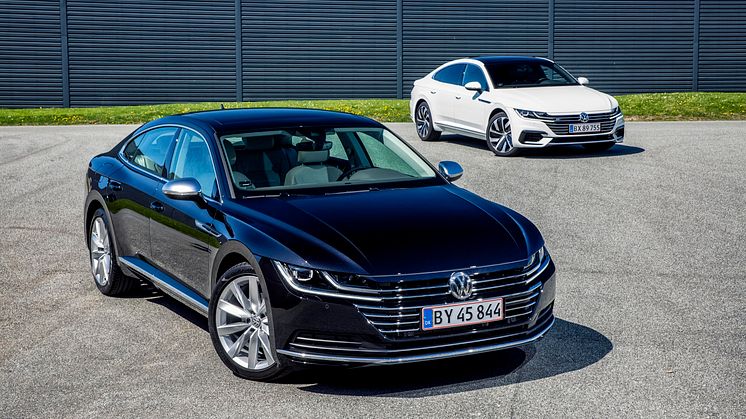 Arteon Business kan leveres i udstyrsvarianterne Elegance og den sportslige R-Line