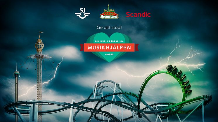 Gröna Lund tävlar ut första åket i Monster med Musikhjälpen