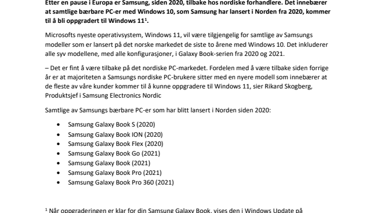 NO_V1_2021.10.05_Bärbara datorer från Samsung som får Windows 11_V2 (Clean)-kopi.pdf