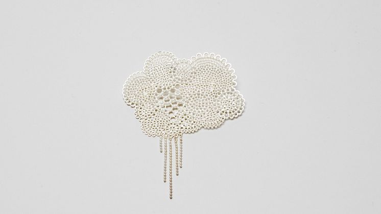 Anna Atterling: Brooch Rain from the Sky, no. 8, 2012. Photo: Linn Ahlgren/Nationalmuseum.